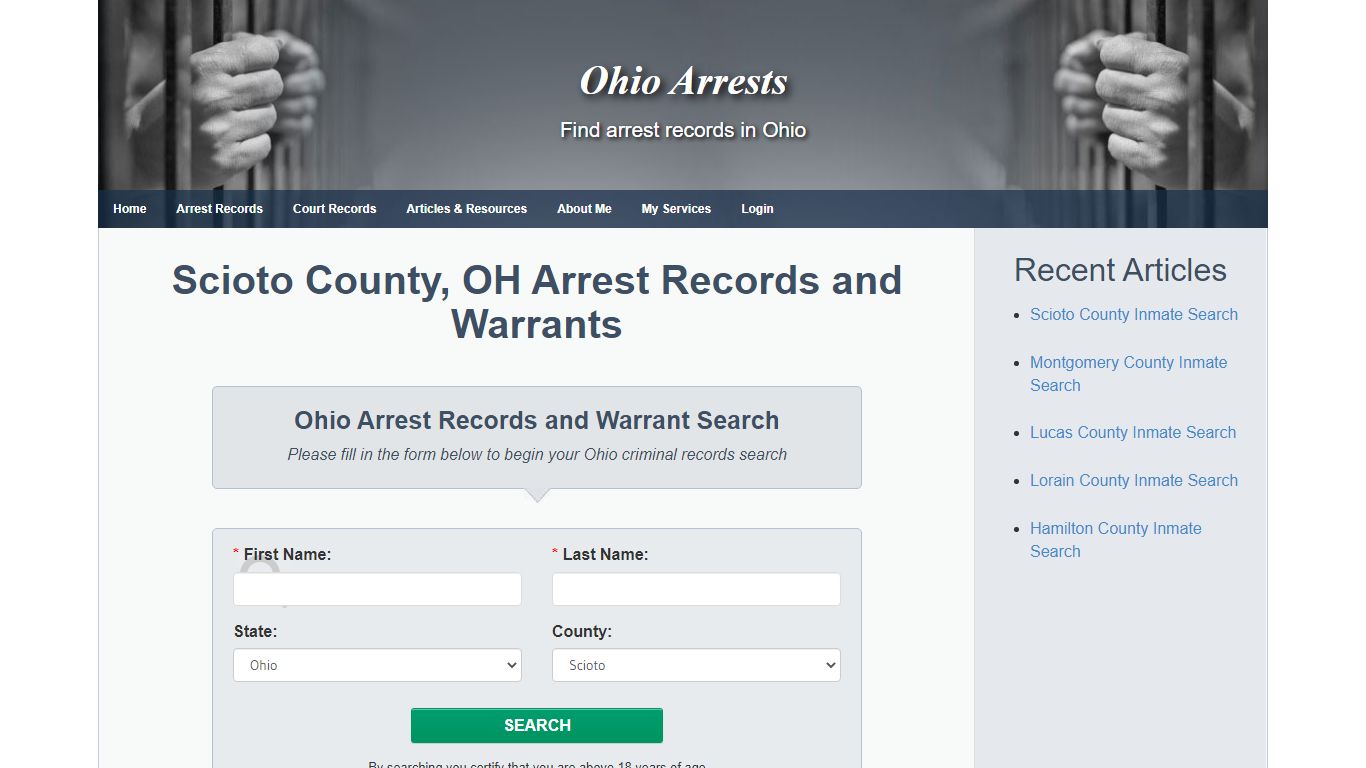 Scioto County, OH Arrest Records and Warrants - Ohio Arrests